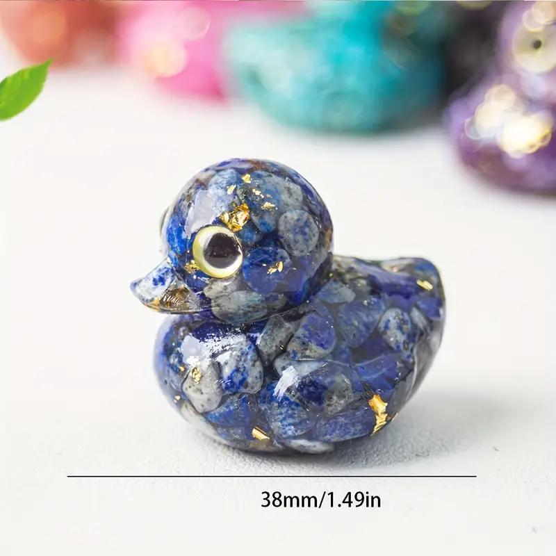 Miniature Resin-wrapped Duck Statue, 1 Count Unique Decorative Ornament, Durable Water-resistant Decoration for Indoor Outdoor