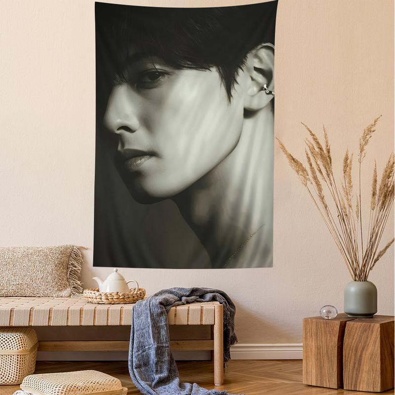 Korea Cha Eun Woo Wall Tapestry Home Decoration hippie bohemian decoration divination INS Home Decor tapestry for bedroom