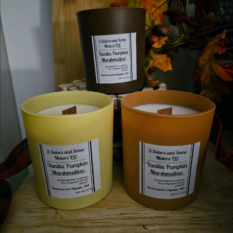 100% Soy Wax Candles Wood Wick