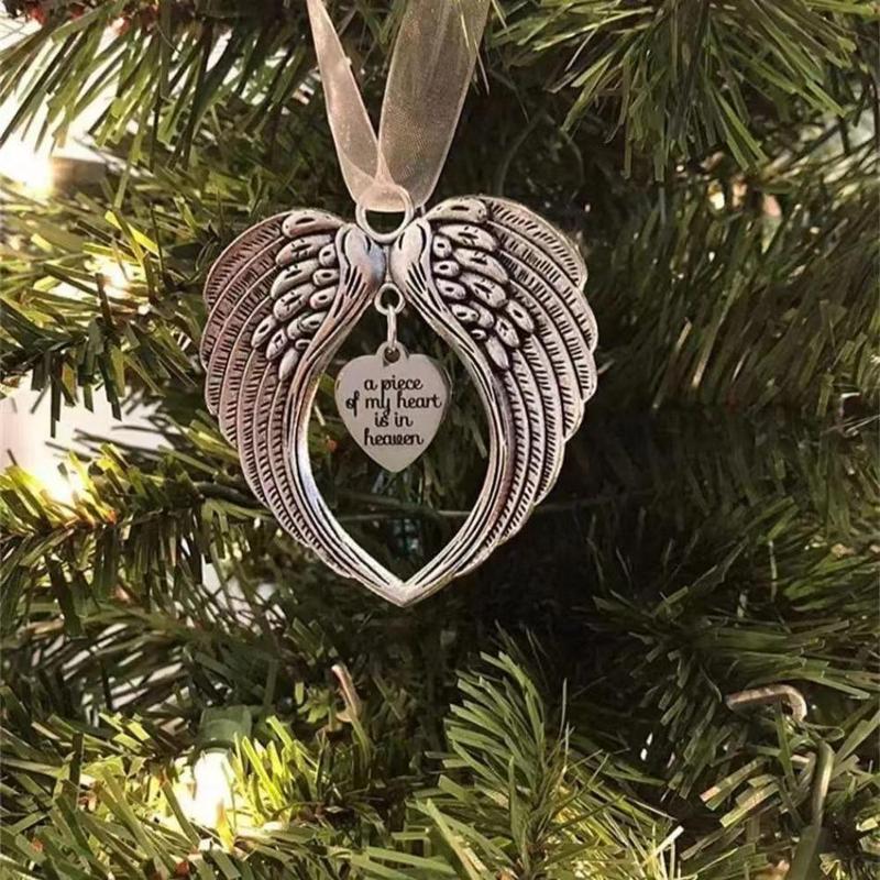 Angel Wing Design Hanging Decoration, Heart Shaped Ornament, Hanging Decor For Home Party Festival