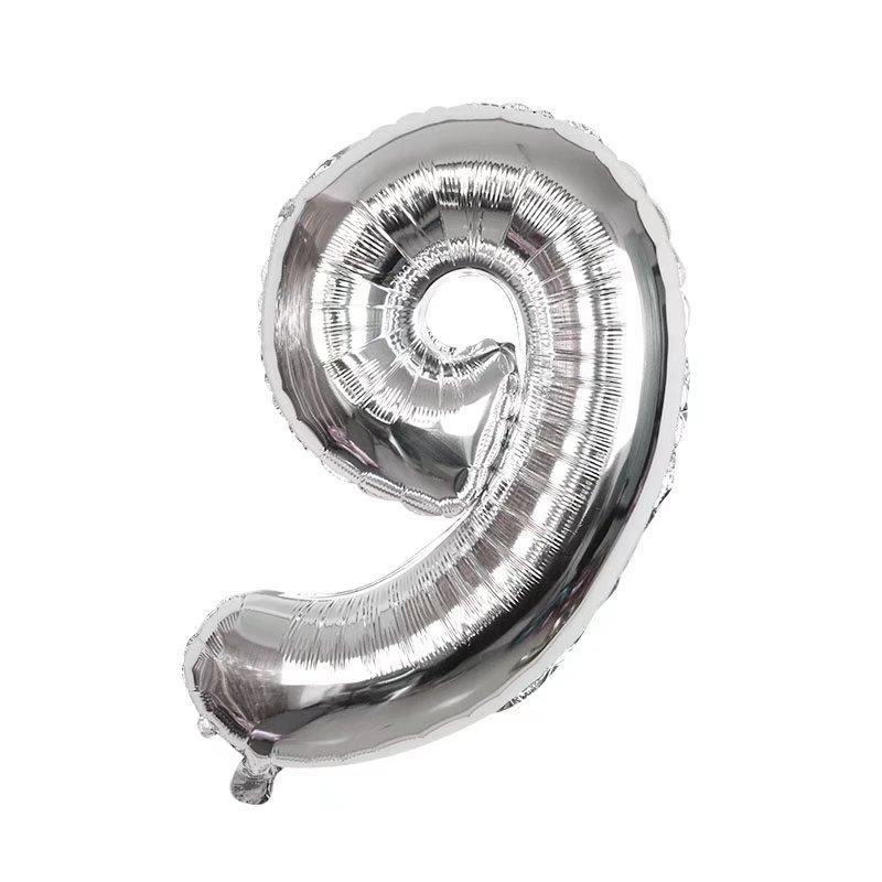 Number Shaped Balloon (1 Count), 30 Inch Nylon Balloon For Birthday Party Decoration, Party Supplies