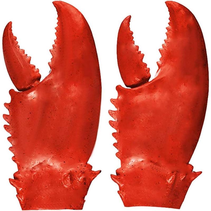 Funny Lobster Crab Claws Gloves Hands  Props Halloween Toys,Funny White Elephant Gag Gift