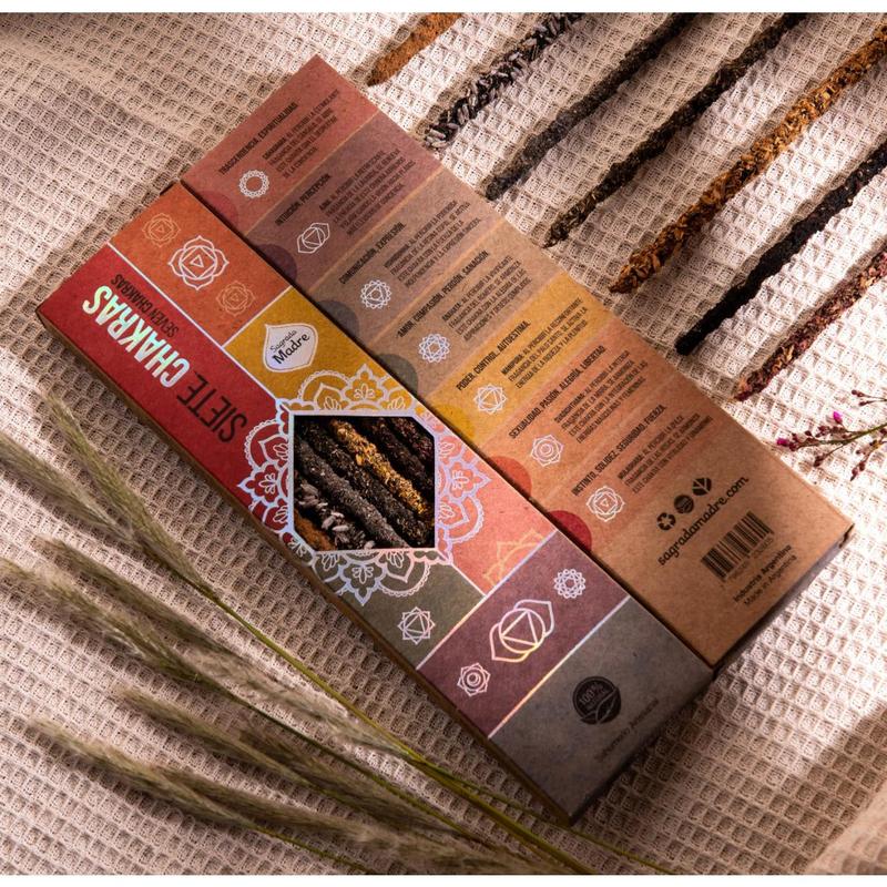 *NEW* 7 Chakra Incense | Variety Pack | Rose | Sandalwood | Palo Santo | Rosemary | Myrrh | Copal | Lavender