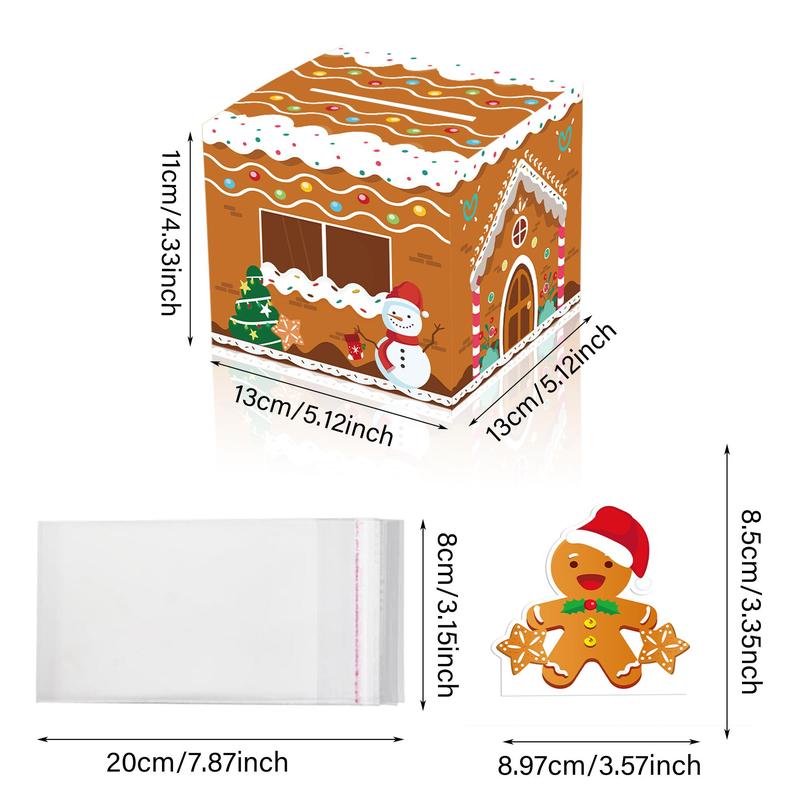 Christmas Money Box, 4 Counts Surprise Money Holder with 120 Transparent Bags, Suitable for Fun Ways To Give Cash As A Gift for Your Loved Ones