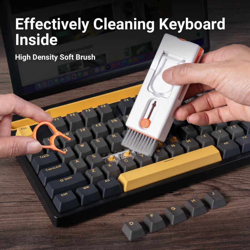 11-in-1 Portable Electronic Cleaning Kit, Clean Your Electronic Devices, Handy Brush Handle Durable