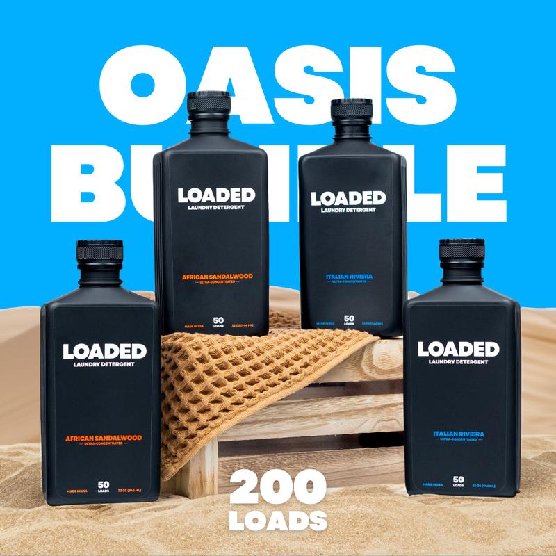 Loaded Detergent | Oasis Bundle - 200 Loads | 4-Pack