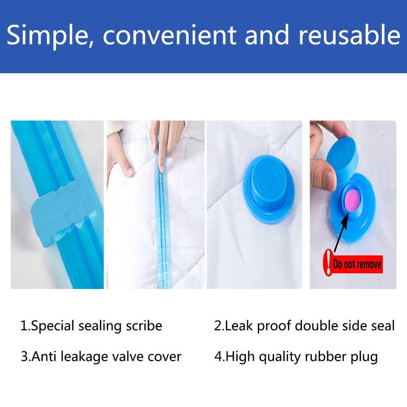 Vacuum Storage Bags,10 pack Compressed bag,Vacuum Seal Bags for Clothing, With an electric pump,Be use for Clothes, Comforters, Blankets, Bedding