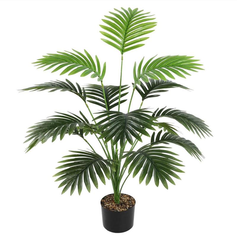 Artificial Palm Tree Set (1 Set), Fake Plant for Home Spring Decor, Realistic Plant for Home Office Decor, Home Decor Supplies