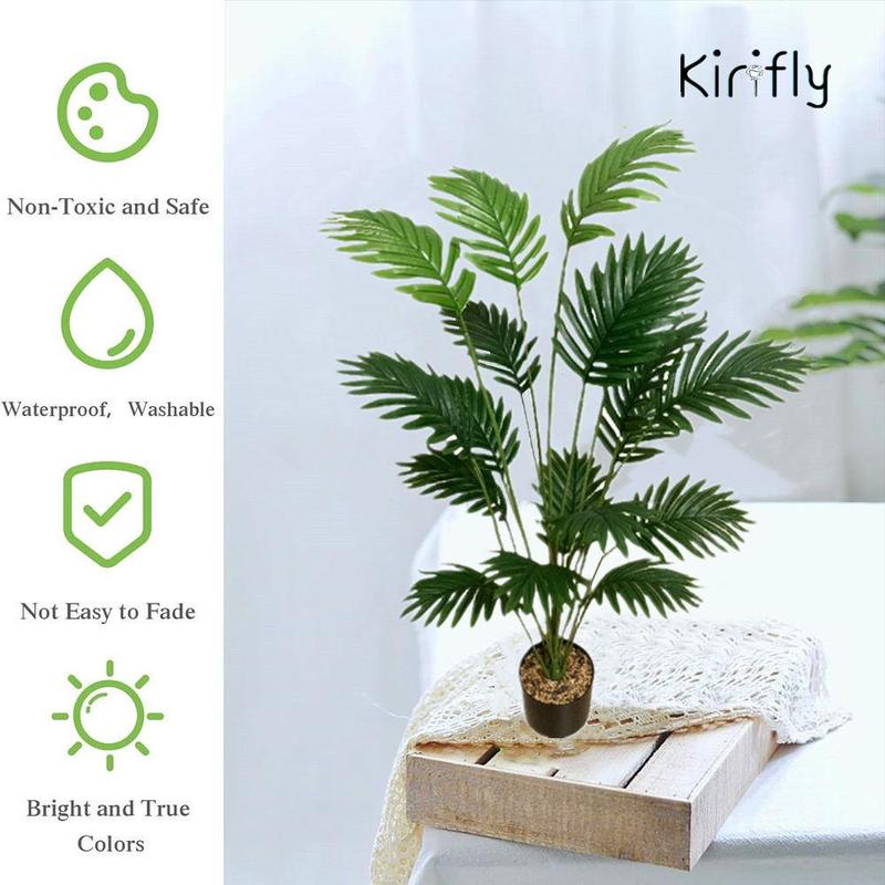 Artificial Palm Tree Set (1 Set), Fake Plant for Home Spring Decor, Realistic Plant for Home Office Decor, Home Decor Supplies