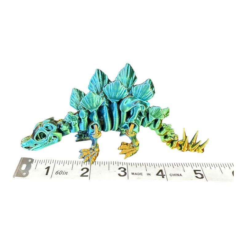 3D Printed Mini Dinosaur Pack of 4. Gift, Decor, Desk Ornament