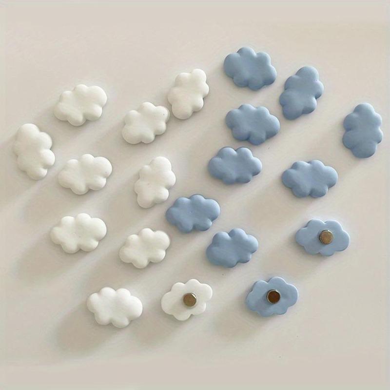 Cloud Shaped Fridge Magnets, 20pcs Cartoon Cute Refrigerator Magnet, Creative Decorative Fridge Magnet, Refrigerator Decorations, Home Decorations