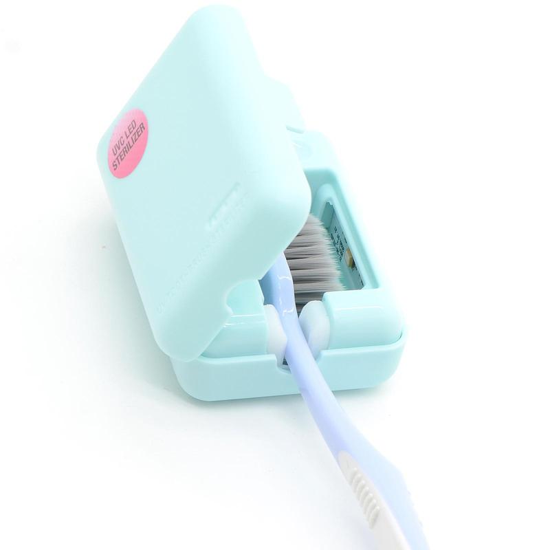 Portable Toothbrush Sterilizer Box, 1 Count Disinfect Toothbrush Holder without Battery, Mini Toothbrush Storage Box for Home & Summer Travel