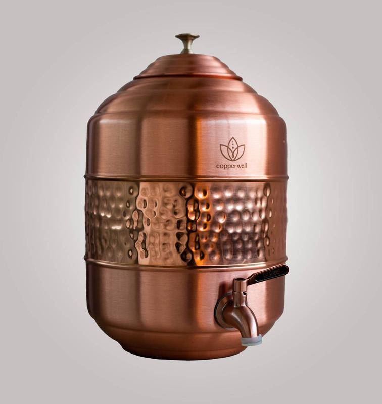 Copperwell Matka: Elegant Copper Water Vessel, Infusing Ancient Wisdom into Modern Living