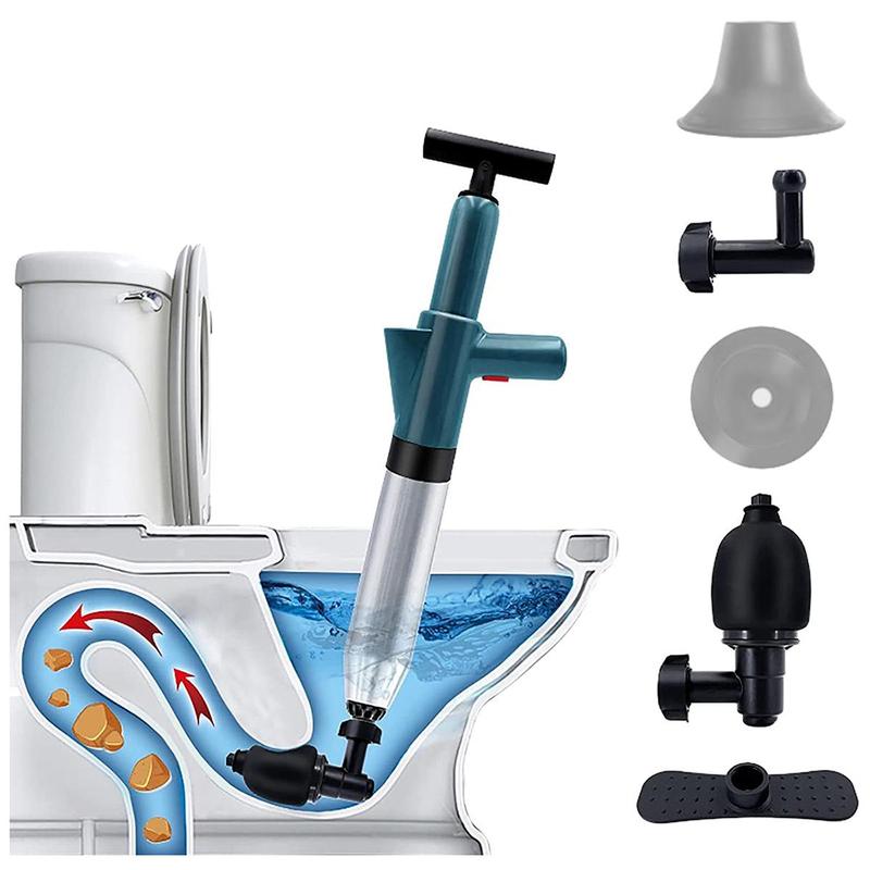 Toilet Plunger, Drain Unblocker, Powerful Manual Pneumatic Dredge Equipment, High Pressure Air Drain Blaster Cleaner for Toilet Floor Drain Sewer Pipe Plumbing, Home Good ( Not for Use in Bathtub & Clogging Of Construction Hard Object), Bathroom Accessory