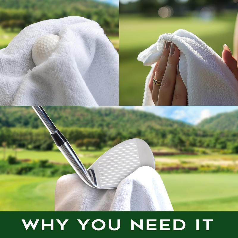 It Takes A Lot of Ball to Golf Polyester and Cotton Blend Printed Golf Towel, Funny Golf Accessories for Men Women, Golf Gift for Golf Fan Dad, Golf Lover Father's Day Birthday Gift (OGT019)