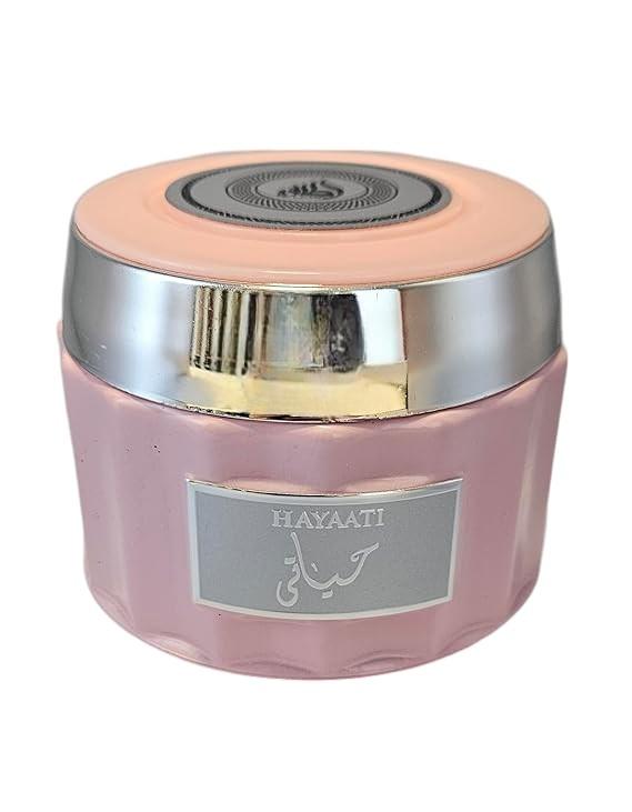 Lattafa Perfumes | Hayaati Florence Incense Jar - Bukhoor - 100 Grams | Relaxating Incense | Agarwood Floral Scent