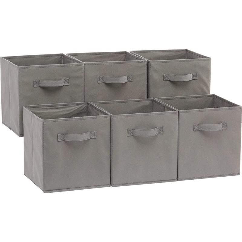 Collapsible Fabric Storage Cubes Organizer with Handles, 10.5