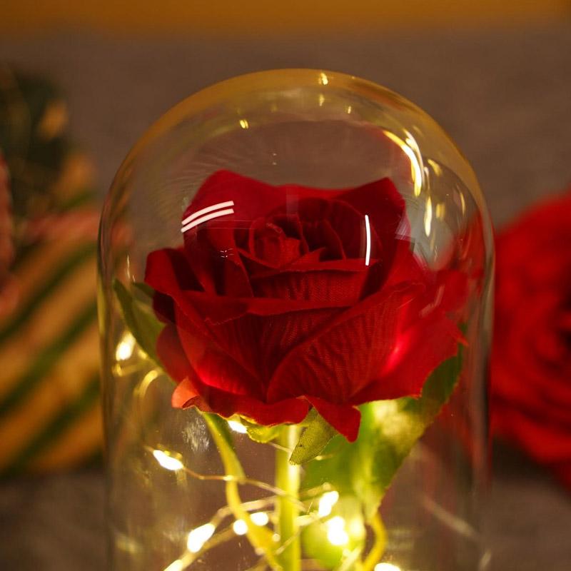 Preserved Red Galaxy Rose in Glass Dome – Beautiful Gift for Women | Ideal for Anniversaries & Holidays bouquet