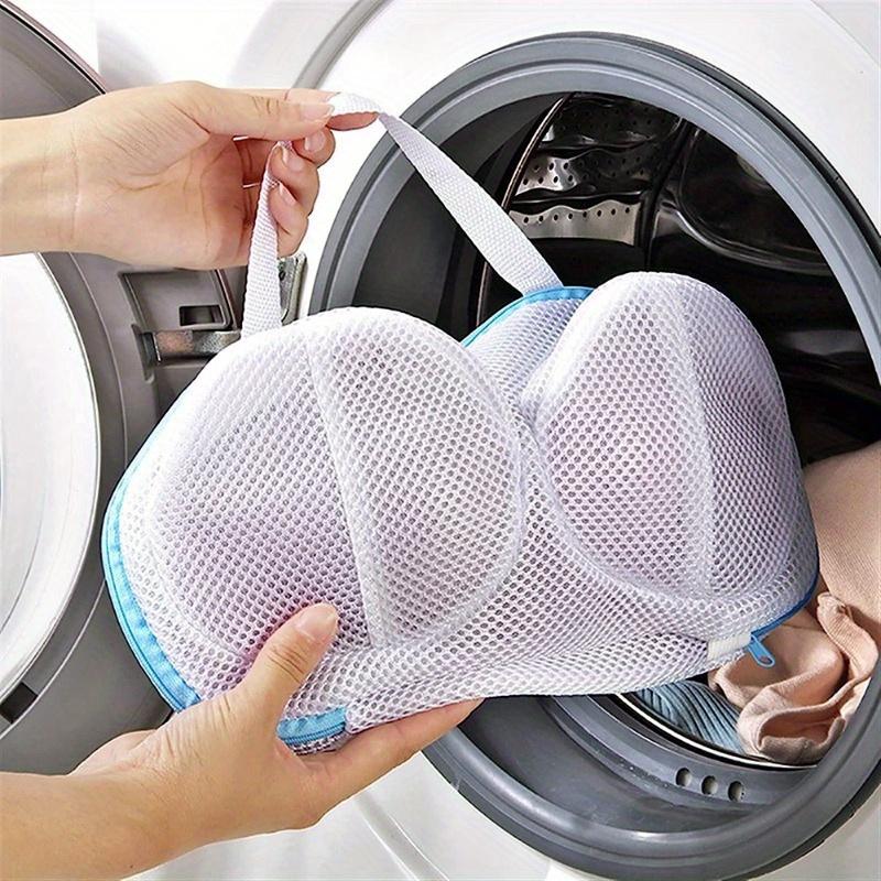 1 count Lightweight Fabric Zipper Underwear Washing Bag - Portable Anti-Deformation Laundry Organizer for Bras, Delicates, and Household Items - Perfect for Washing Machine, Bedroom, and Laundry Room Storage-4