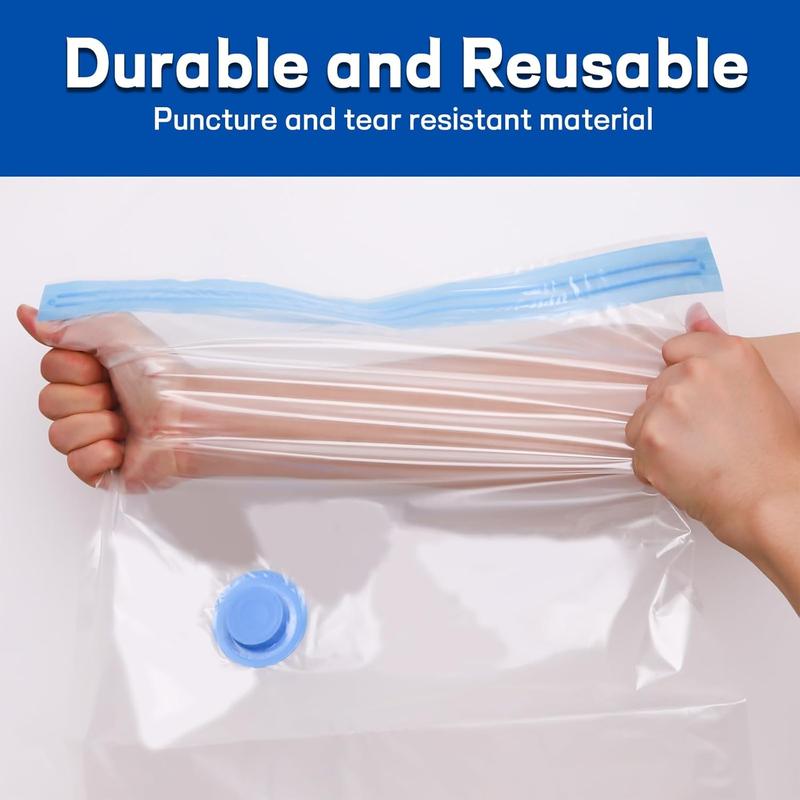 10 Vacuum Storage Bags with Electric Pump, Vacuum Sealed Storage Bags , Space Saver Vacuum Seal Bags for Clothing, Comforters, Pillows, Towel, Blanket Storage, Bedding Organiser Pack Set, Travel Essentials