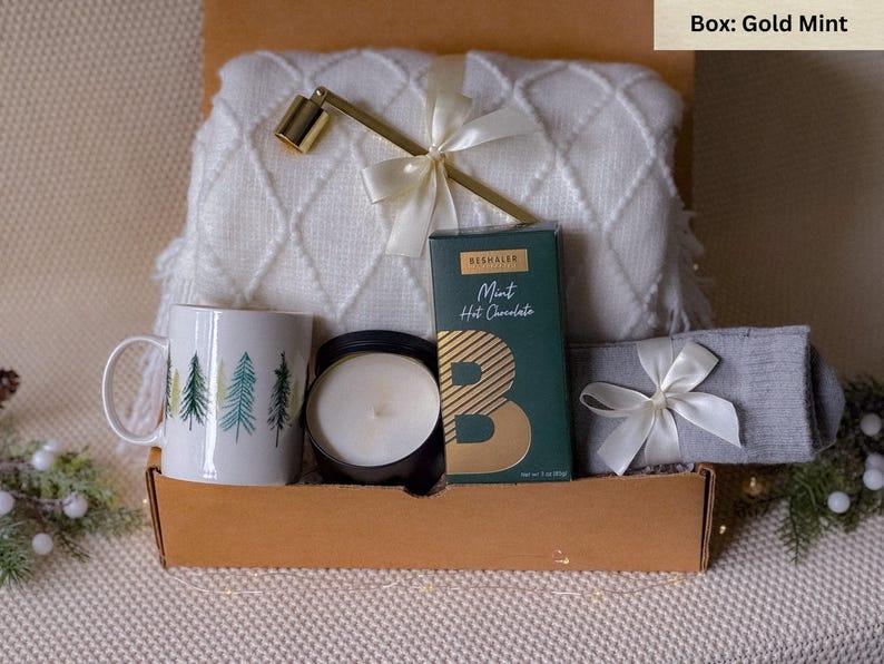 happy christmas Gift Box, Boo Basket, Season Gift, winte Gift Set, gift for women