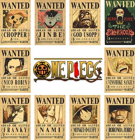 Pack of 10 Anime Posters - Vintage Home Decoration for Bedroom - Wanted Poster Luffy, Ace Art Prints - Japanese Pirate Anime