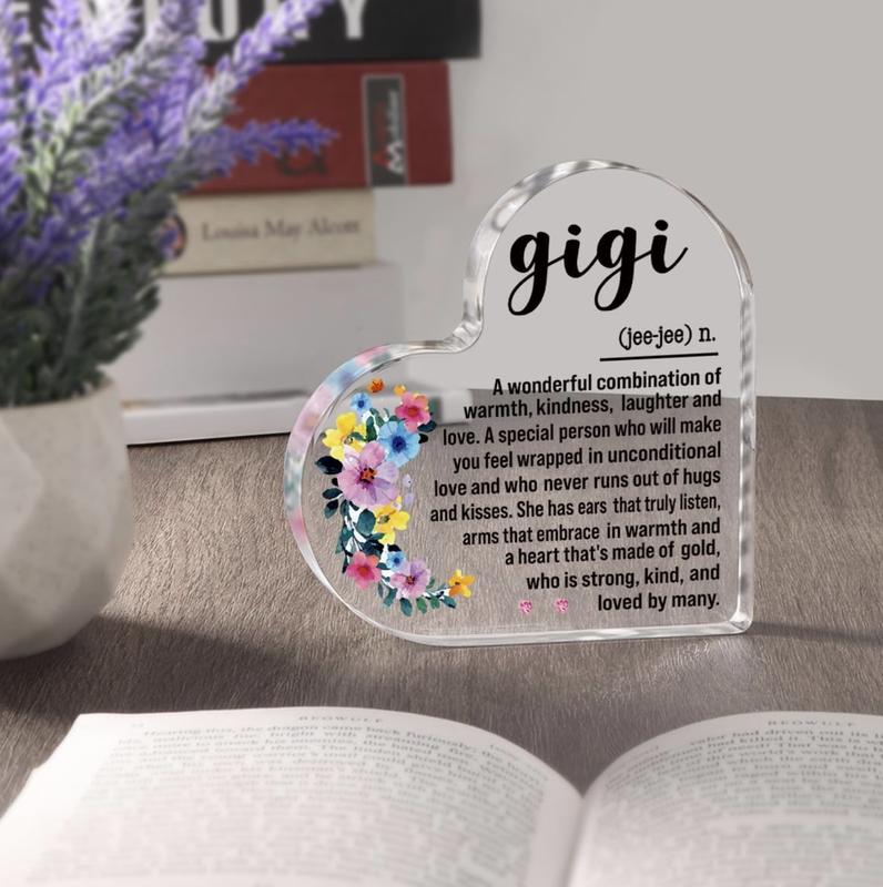 GiGi Gifts for Grandma Birthday Christmas Gifts for Grandma Grandmother NaNa MiMi Best Ever GiGi Definition Decorative Signs & Plaques