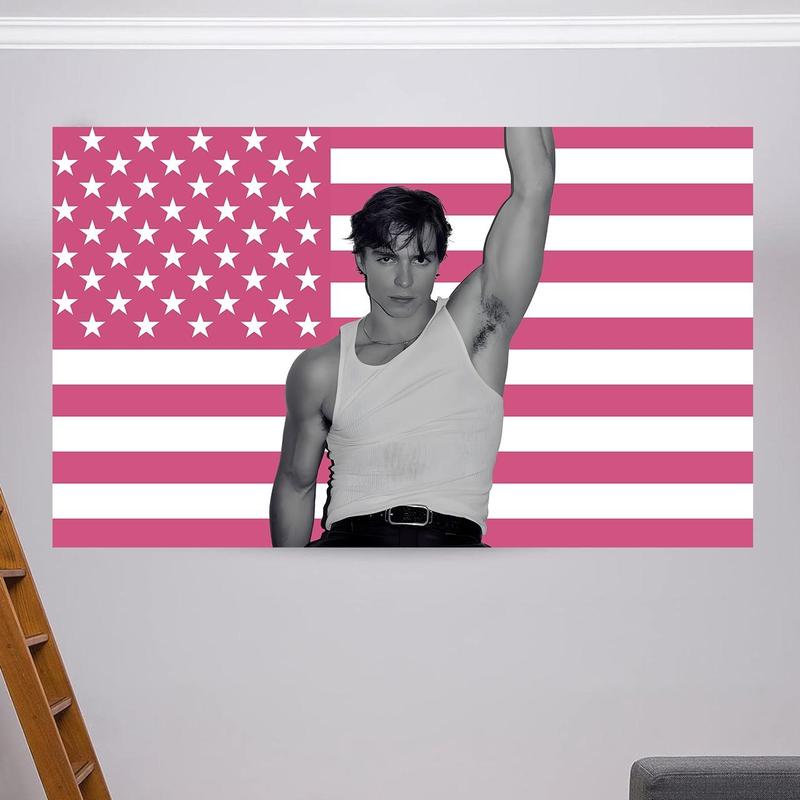 Nicholas Chavez Pink American Tapestry Flag  Feet Funny Meme Tapestry DecorPrintLyle Menendez,Monsters Rafe Cameron  PinkFlag