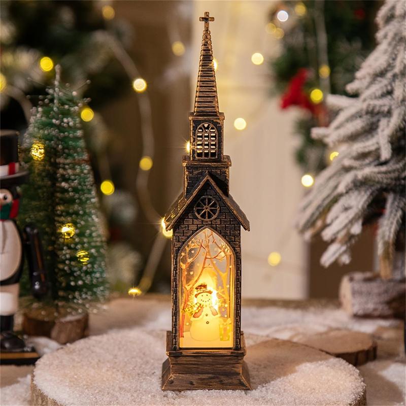 Christmas LED Candle Light Decoration, 1 Count Battery Powered Night Light, Decorative Light for Home Party Festival, Home Decor Supplies