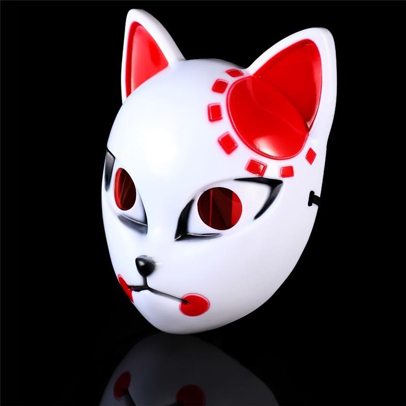 Japanese Anime Demon Slayer Mask Cosplay Sabito Makomo Thicken Plastic Masks Halloween Party Costume Props Deluxe