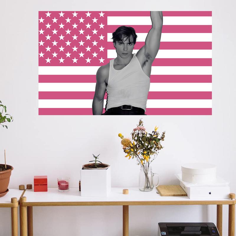 Nicholas Chavez Pink American Tapestry Flag  Feet Funny Meme Tapestry DecorPrintLyle Menendez,Monsters Rafe Cameron  PinkFlag