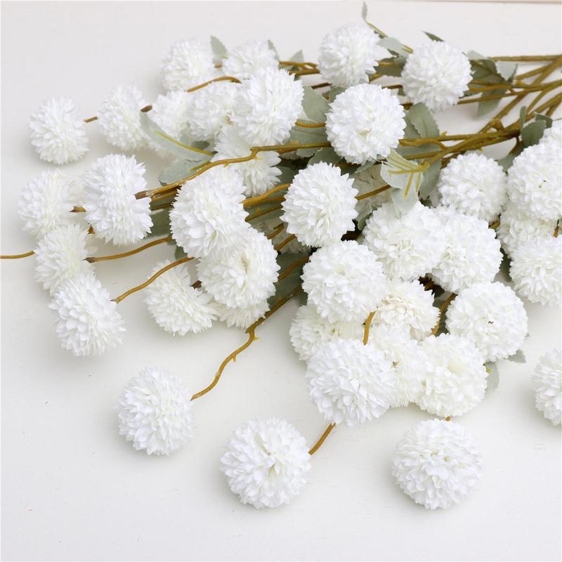 Artificial Flower without Vase, 12pcs Faux Flower Bouquet, Decorative Flower for Home Party Wedding, Home Decor Supplies