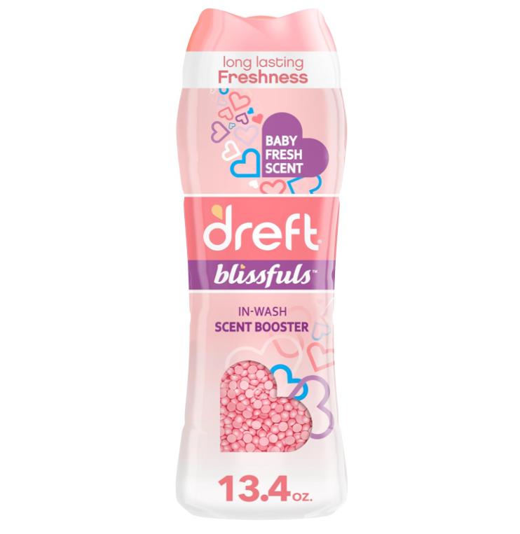 Dreft Blissfuls In-Wash Scent Booster Beads, Baby Fresh, 13.4 oz