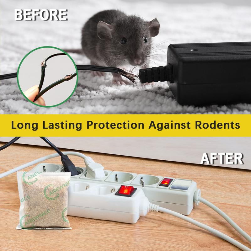 Rodent Repellent, Mice Repellents Indoor, Mouse Repellent Outdoor,Extra-Strength Peppermint Repel Mice and Rats from Nesting&Freshen Air in Car RV, 8P