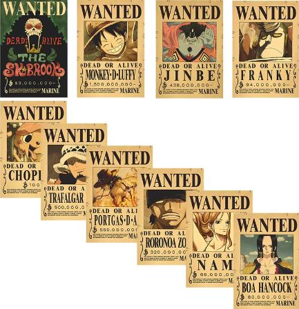 Pack of 10 Anime Posters - Vintage Home Decoration for Bedroom - Wanted Poster Luffy, Ace Art Prints - Japanese Pirate Anime