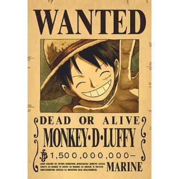 Pack of 10 Anime Posters - Vintage Home Decoration for Bedroom - Wanted Poster Luffy, Ace Art Prints - Japanese Pirate Anime