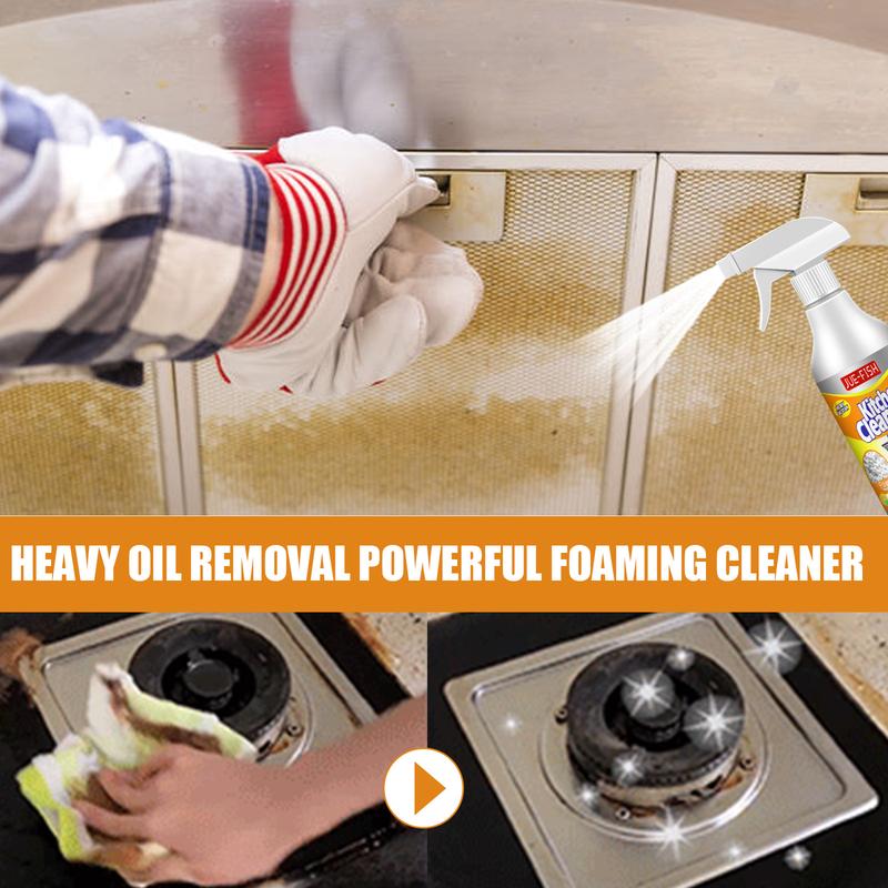 2Pcs Kitchen Heavy Oil Cleaning, Agent Antibacterial All Purpose Cleaning Spray for Kitchens, Countertops, Ovens, and AppliancesHousehold Range hood cleaner to remove heavy grease net kitchen cleaner powerful chemical degreaser descaling