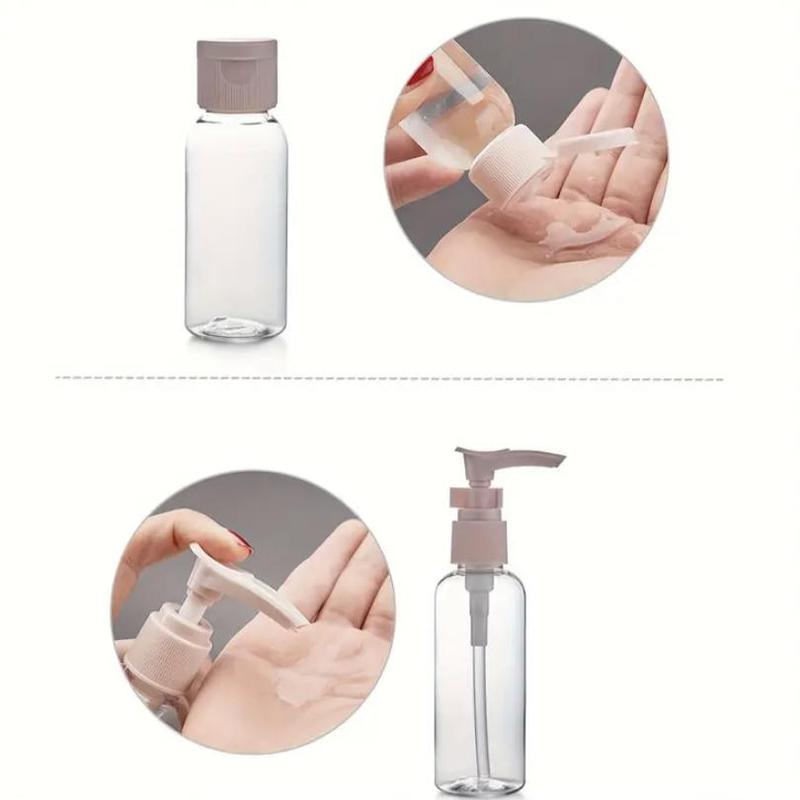 Portable Travel Bottle Set with Storage Bag, 11pcs set Including 8 Refillable Empty Bottles & 3 Accessories, Leak Proof Mini Bottles for Skincare, Christmas Gift