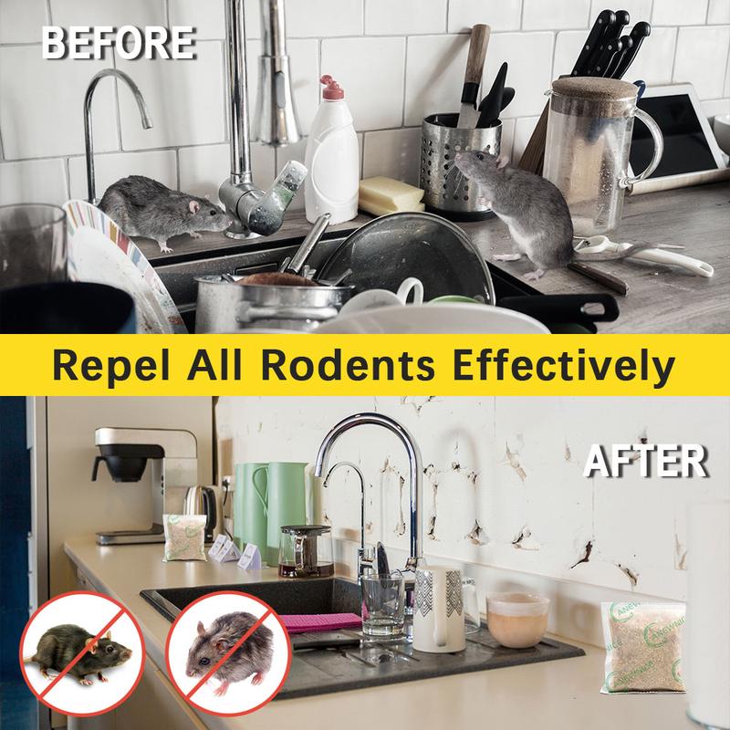 Rodent Repellent, Mice Repellents Indoor, Mouse Repellent Outdoor,Extra-Strength Peppermint Repel Mice and Rats from Nesting&Freshen Air in Car RV, 8P