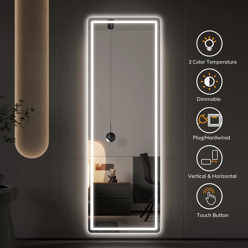 Full Length Mirror with Lights, 64