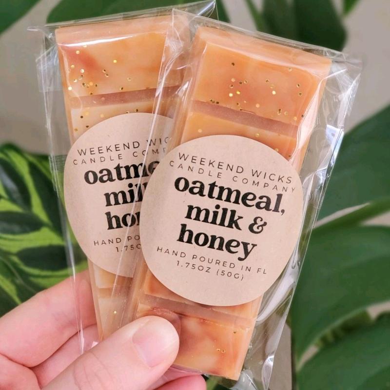 Oatmeal, Milk and Honey Wax Melt | Sweet Wax Melt | Gift for her | Soothing Scent | Calming Scent | Self Care Gift | Spa Day Gift