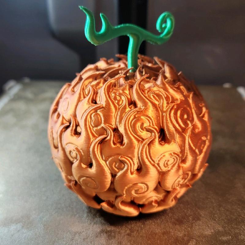 3d printed Devil Fruit decorations