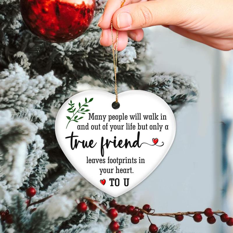 2024 Christmas Ornament Gifts for Christmas Tree Decor,True Friend Christmas Decorations acrylic Ornament ,Year to Remember Ornament