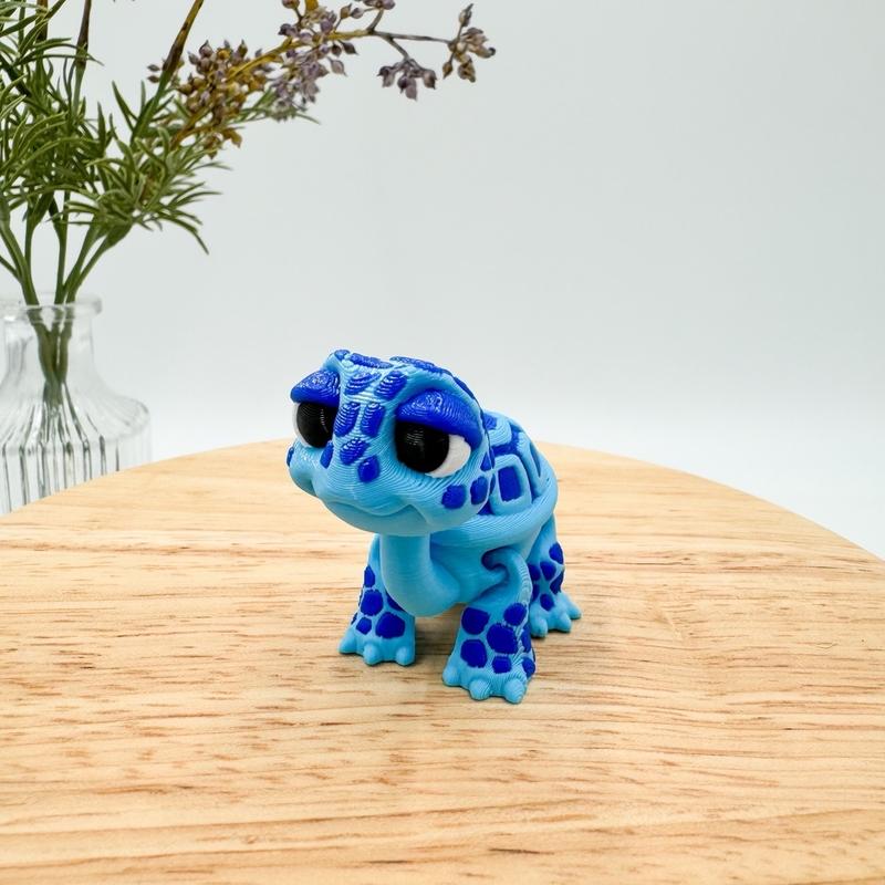 Mini Standing Turtle Tortoise 3D Printed Figurine - Perfect for Home Decor