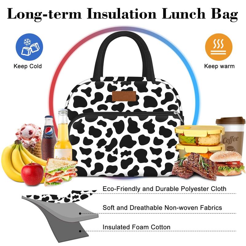 Lunch Bag Women, Lunch Box Lunch Bag for Women Adult Men, Small Leakproof Cute Lunch Tote Large Capacity Reusable Insulated Cooler Lunch Container for Work Office Picnic Travel