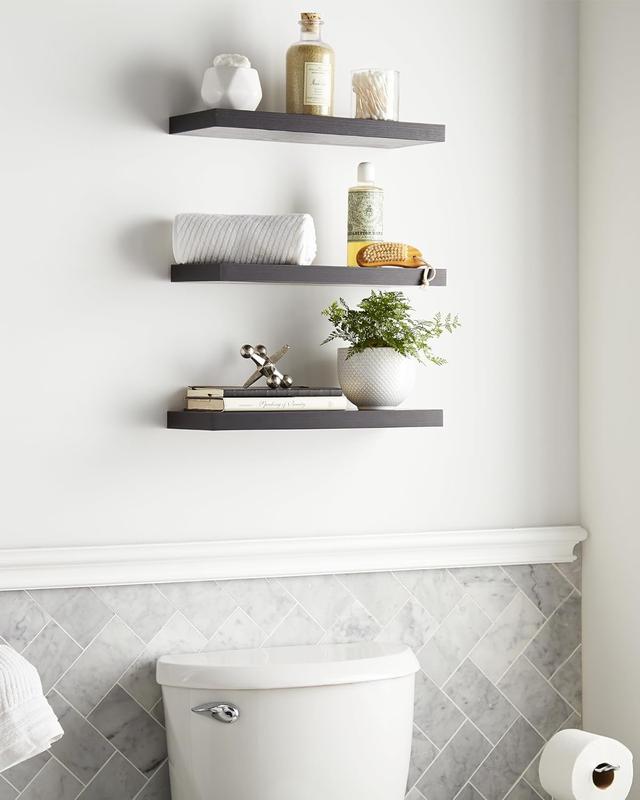 Wall floating shelves, wall mounted wooden shelves,   storage racks   room decoration, Kitchen Shelf