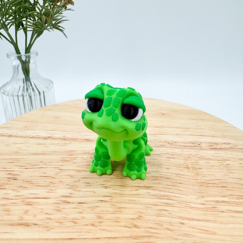 Mini Standing Turtle Tortoise 3D Printed Figurine - Perfect for Home Decor