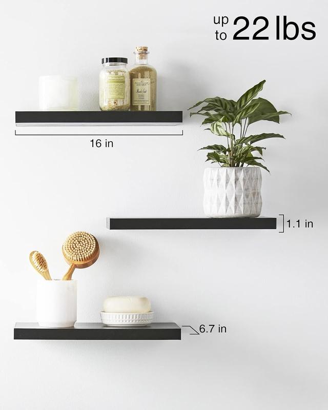 Wall floating shelves, wall mounted wooden shelves,   storage racks   room decoration, Kitchen Shelf