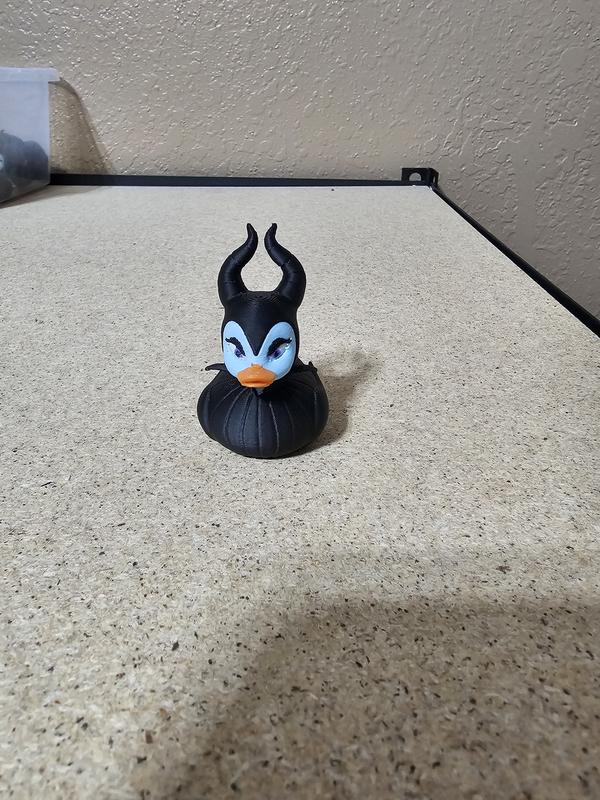 3D Printed Maleficent Figurine for Duck Collectors and More - Quirky Home Decor Multicolor Ornaments