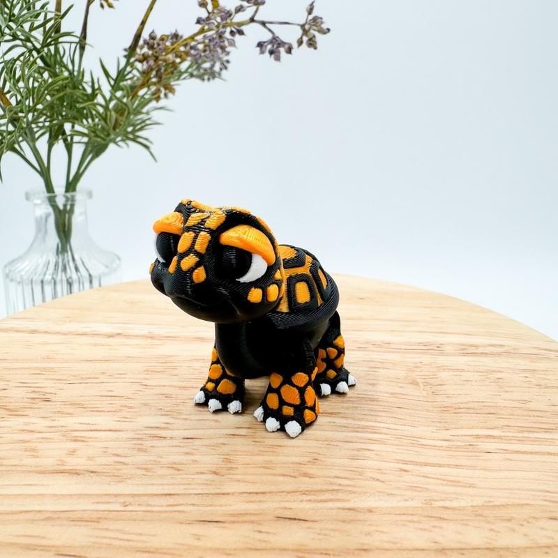 Mini Standing Turtle Tortoise 3D Printed Figurine - Perfect for Home Decor